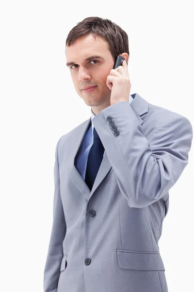 Бизнесмен на телефоне — стоковое фото