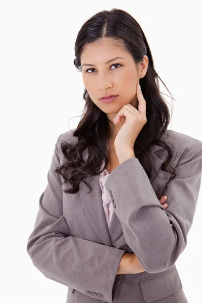 Pensando mujer de negocios — Foto de Stock