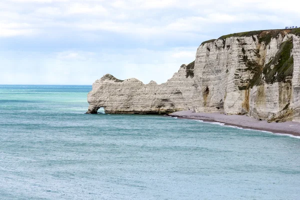 Etretat sulla costa dell'Alta Normandia nel nord della Francia — Foto Stock