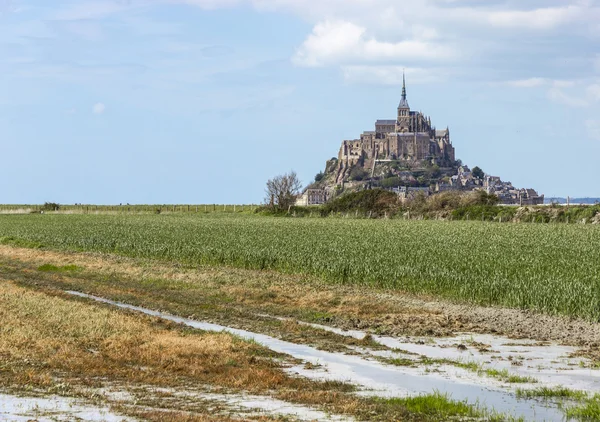 Mont saint michel abbey, Normandie / Bretagne, Frankrike — Stockfoto
