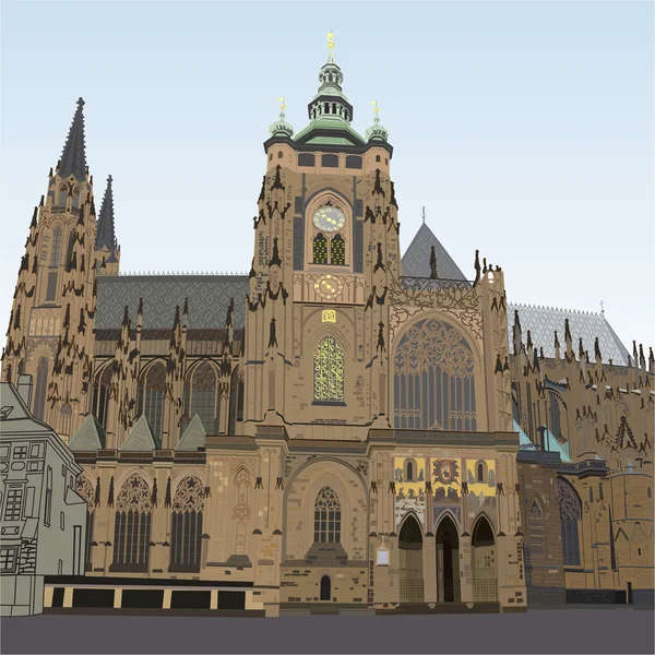 Sint-Vituskathedraal — Stockvector