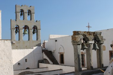 Bells of the Monastery of St. John in Patmos clipart