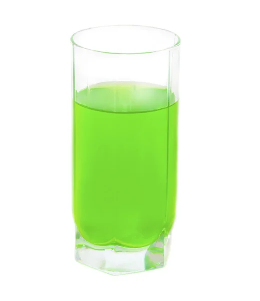 The glass with green water — Stock Photo, Image