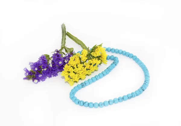 stock image The turquoisel and flowers