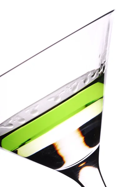 Cóctel en capas con martini y absenta — Foto de Stock