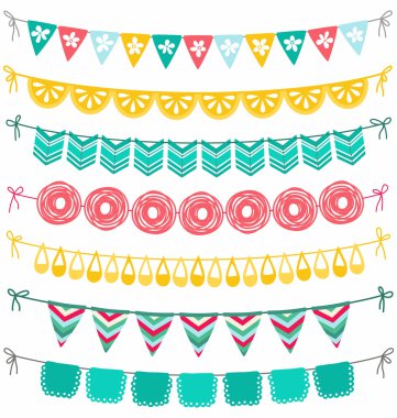 Garland set clipart