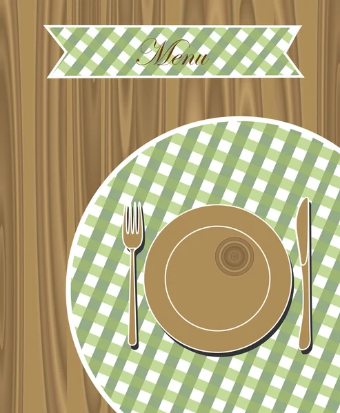 Bonita carta de menú. ilustración vectorial — Vector de stock