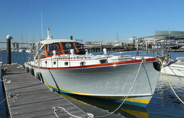 Лодка на пристани Стоковое Фото