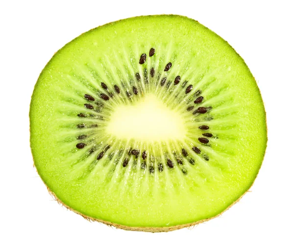 Skivade?? kiwifrukt på vit bakgrund — Stockfoto
