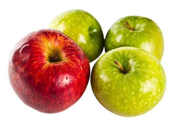 Rode en groene appel — Stockfoto