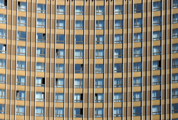 Windows of a multystoried hotel building — Stock Photo, Image