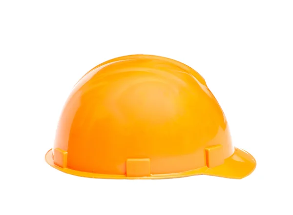 Costruire casco protettivo su sfondo bianco — Foto Stock
