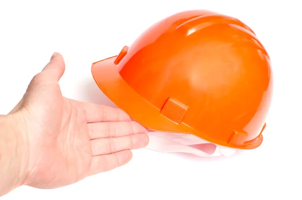 stock image Building protective helmet on white background