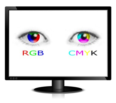 gösteren rgb ve cmyk renk gözleri ile izlemek