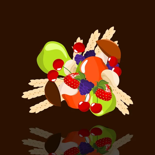Fruits d'été — Image vectorielle