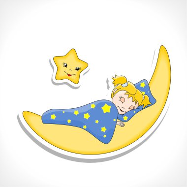 Sleeping baby clipart