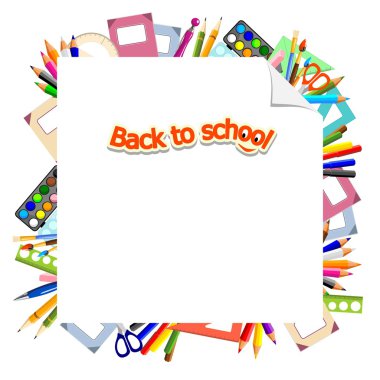 Back to school - background clipart