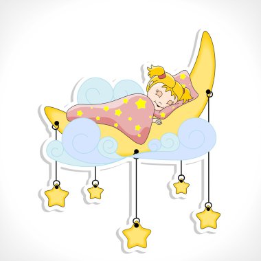 Sleeping baby clipart