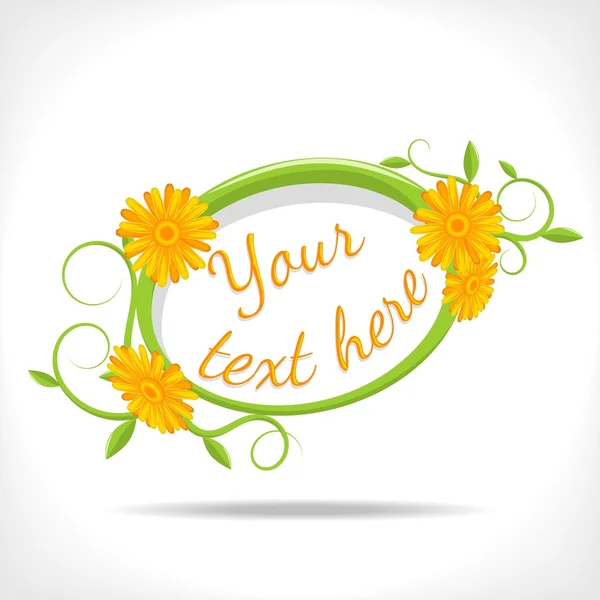 Marigold çiçek arka plan — Stok Vektör