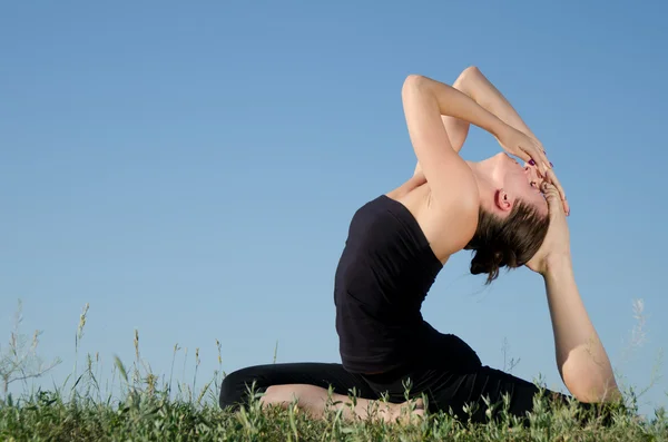 Mulher Yoga. — Fotografia de Stock