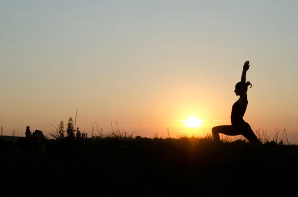 Yoga-Frau. — Stockfoto