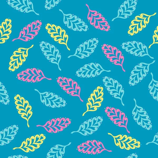 Seamless pattern of leaves — Stock Vector