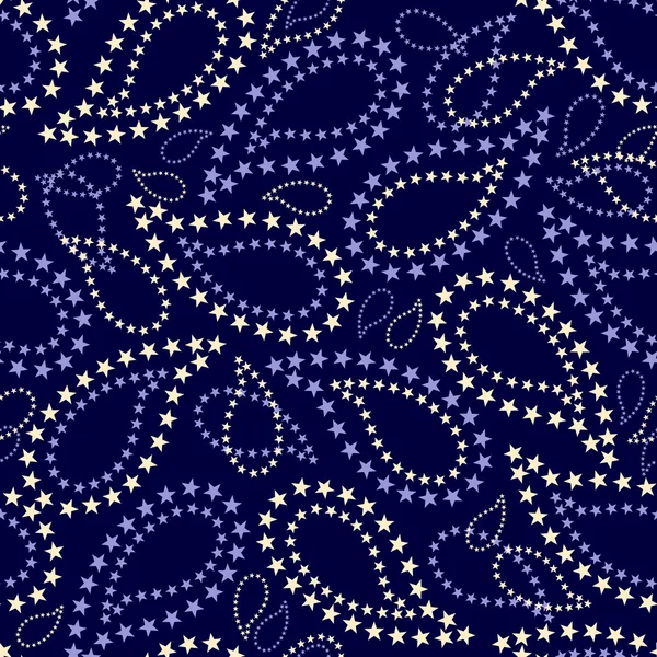 Modèle sans couture avec des concombres-étoiles indiennes — Image vectorielle