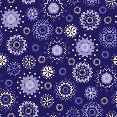 Seamless pattern of magical stars