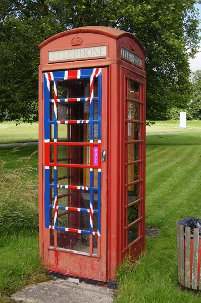 Inglês Village Phone Box — Fotografia de Stock