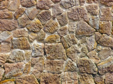 Stone wall from an old house clipart