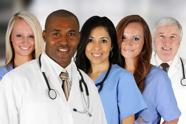Médicos e enfermeiros Imagem De Stock
