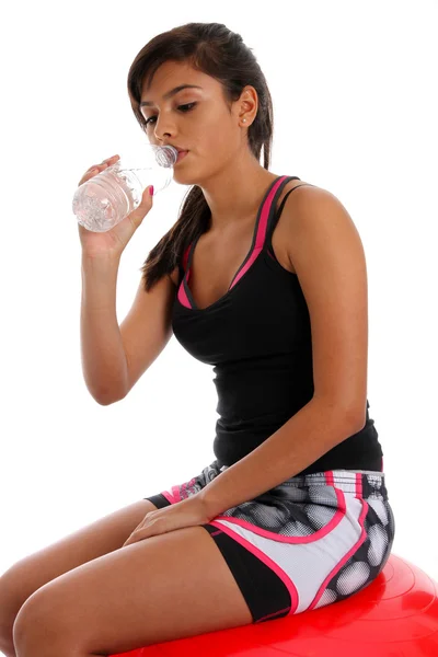 Teenager Drinking Water — Stock Photo, Image