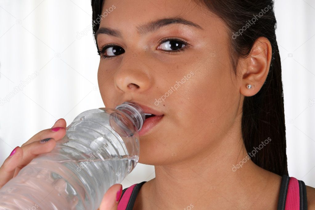 Teenager Drinking Water