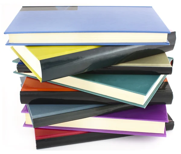 stock image Pile of color books