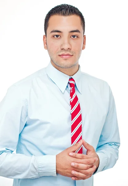 Handsome businessman, isolated on white background — Stock Photo, Image