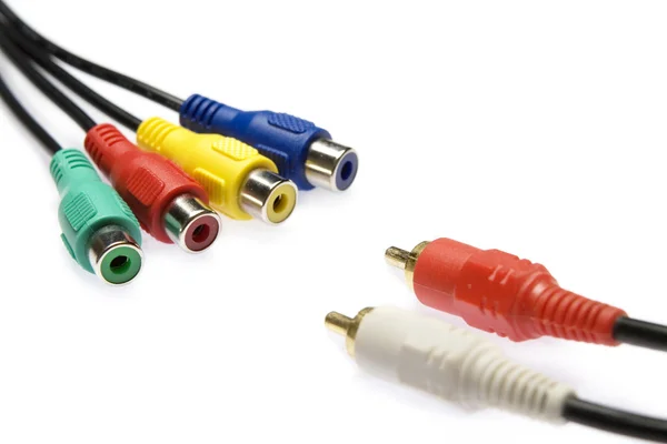Photo of multicolored cables — Stock Photo, Image