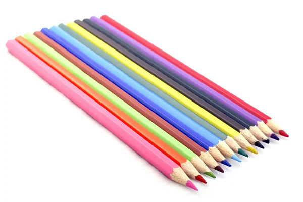Une photo de crayons de couleur — Photo