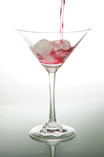 A photo of martini glass with red cocktail — Stock Photo, Image