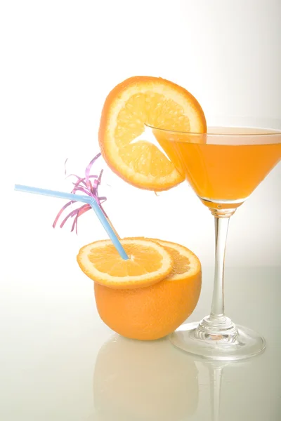 Orange & cocktail — Stock Photo, Image