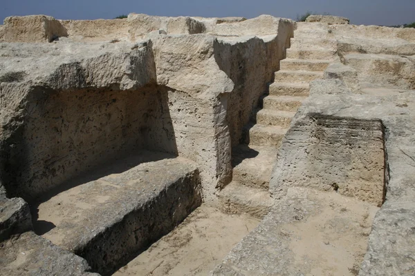 Ett foto av gamla tomb ruiner i Cypern — Stockfoto