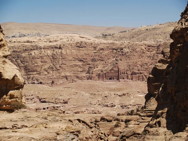 Panoramic view Petra — Stock Photo, Image