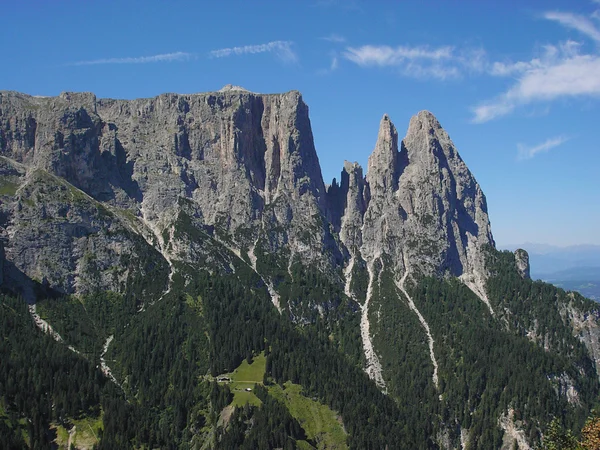 Belle vue sur la montagne Sciliar Dolomites — Photo
