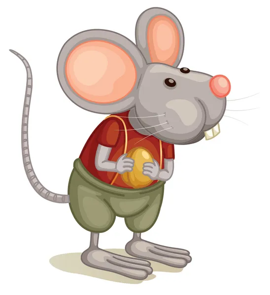 Lindo ratón — Vector de stock