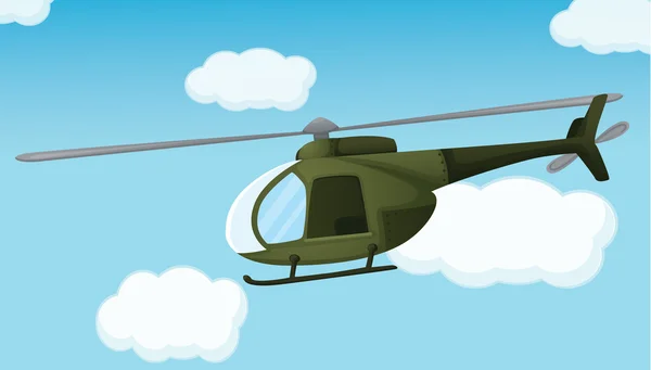 Armádní vrtulník — Stockový vektor