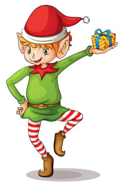 Christmas elf clipart