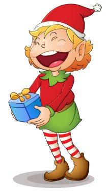 Christmas elf clipart