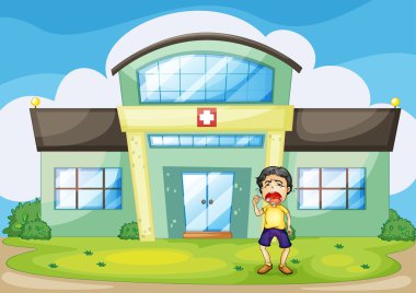 Hospital crying clipart