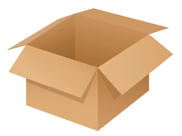 Коробка на белом — стоковый вектор