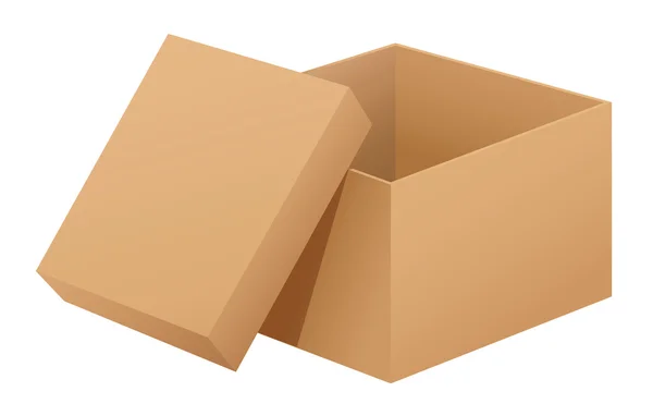 Box på vit — Stock vektor