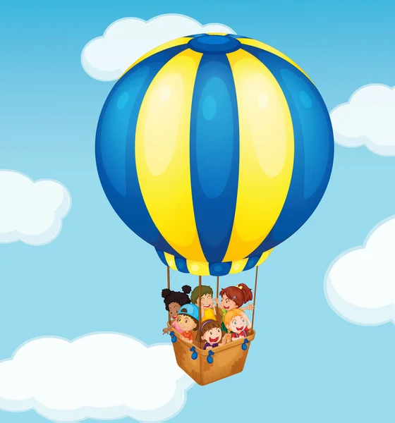 Voyage en ballon — Image vectorielle